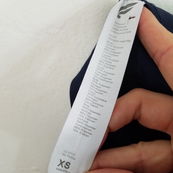 Fabletics Navy Blue Lined Shorts Size XS - Picture 6 of 6